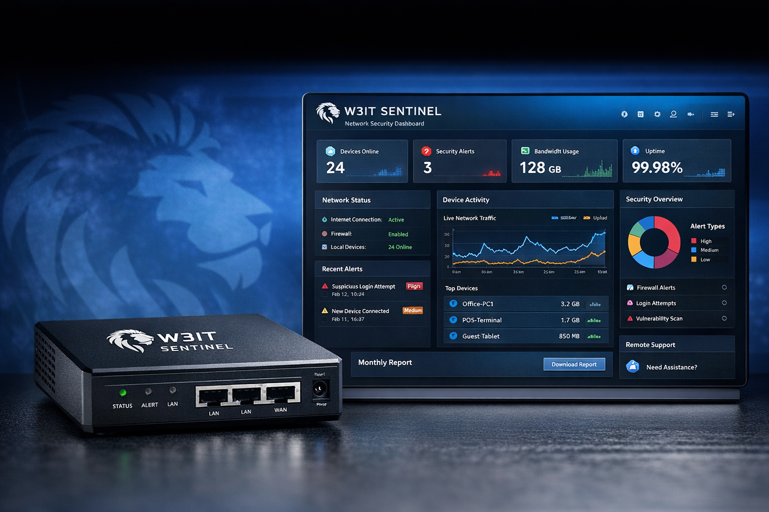 Cybersecurity hero visual